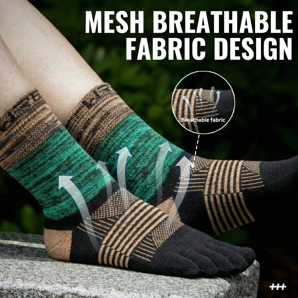 WRELS 1/2/3 Pair Five Finger S - огляд і ціна Wool Hiking Sock