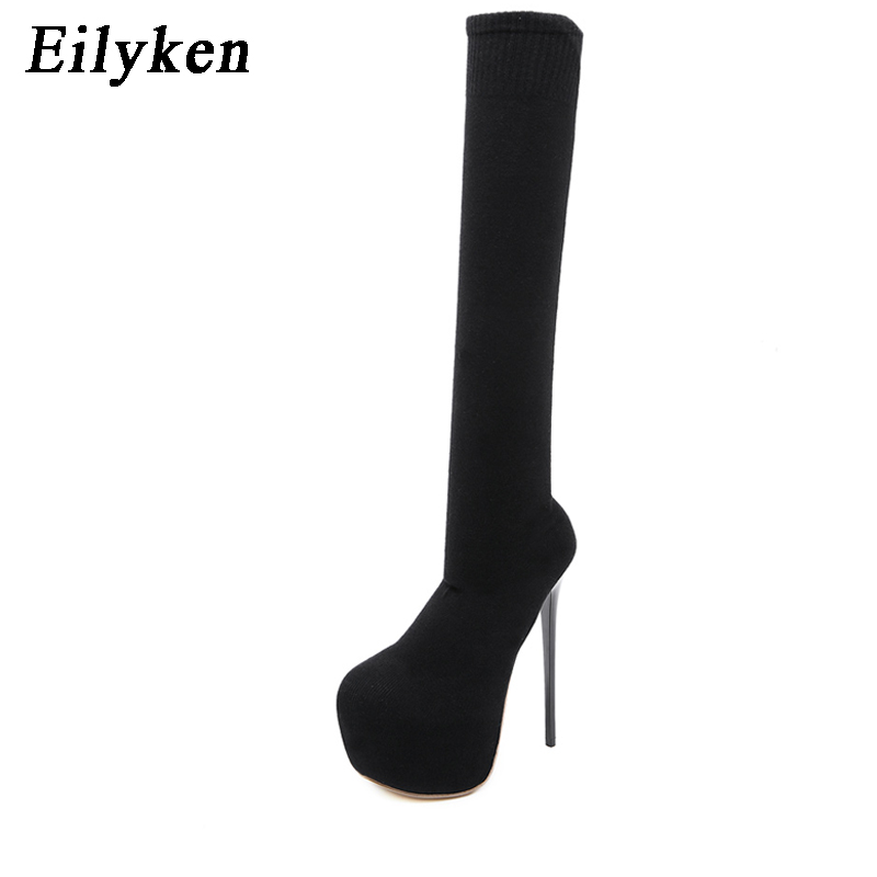 Eilyken 17CM Platform Heels Wo - огляд і ціна Knee High Sock Women