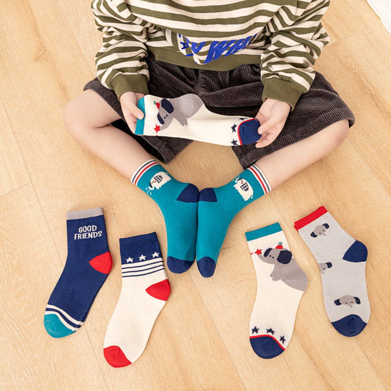 5‑Pack Kids Boys Socks Cartoon - огляд і ціна Cotton Crew Sock Pack