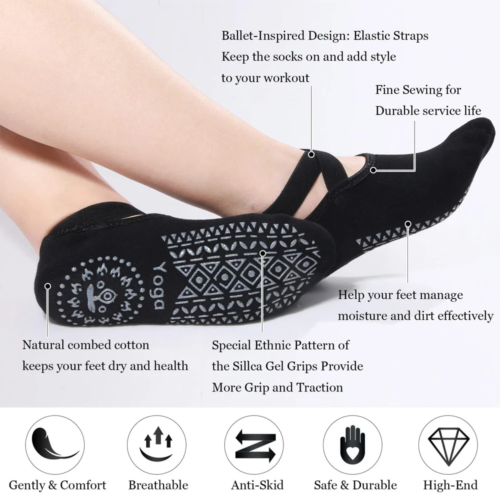 1Pair Yoga Socks for Women Non - огляд і ціна Grip Sock Yoga